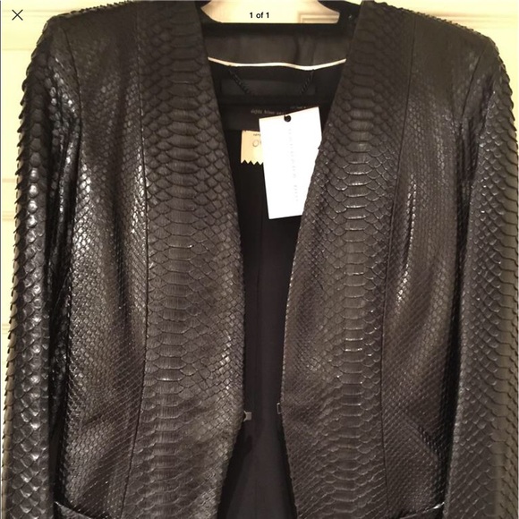 Barbara Bui Jackets & Blazers - Barbara Bui Black Leather Jacket  Runway  Size 36